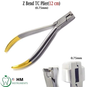 Dental Z-Bend 0.75mm Braces Pliers Wire Bending Loop Forming TC Orthodontic CE - Picture 1 of 4