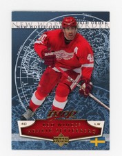 2007-08 UD MVP HENRIK ZETTERBERG #NW8 NEW WORLD ORDER INSERT Detroit Red Wings