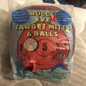 Vintage 1976 bulls eye Target mitts and balls Rare  - Picture 1 of 2