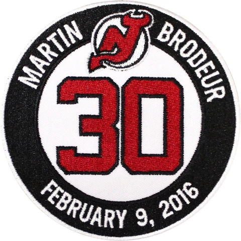 Martin Brodeur Retirement Ceremony New Jersey Devils Jersey #30 Patch (2016) Cover
