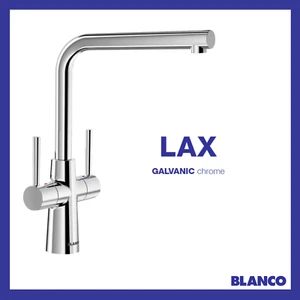 BLANCO LAX CHROME TAP Kitchen Tap Blanco Tap Chrome Kitchen Tap Twin Levers - Picture 1 of 7