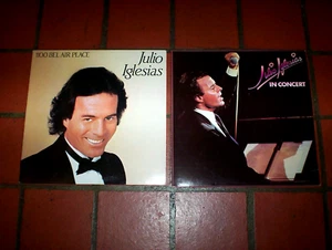 JULIO IGLESIAS ( 2 ) LP lot: 1983 IN CONCERT 2 lp / 1984 1100 BEL AIR PLACE NM- - Picture 1 of 1