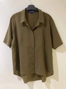French Connection - *SIZE L* Khaki Green Women's Blouse Shirt - Picture 1 of 3