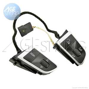 Audi A3 A4 A5 A6 A8 Q3 Q5 Q7 Multi Switch Set Multimedia Controls black / chrome - Picture 1 of 3