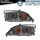 Headlight Set Left & Right Halogen For 2005-2007 Ford Focus FO2502210 FO2503210