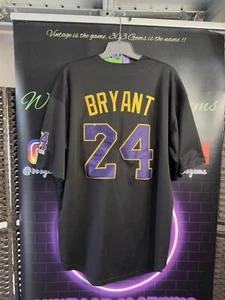 Kobe Bryant #8 #24 MAMBA FORVER BASEBALL STITCHED Jersey 1978-2020 Lakers - Picture 1 of 5
