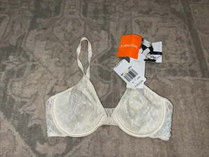 New VTG Warner’s Front Close Underwire Bra Ivory White Sz 34B 2548 Soft Cup - Picture 1 of 6
