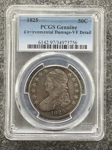 1825 Capped Bust Half Dollar Very Fine condition - Picture 1 of 6