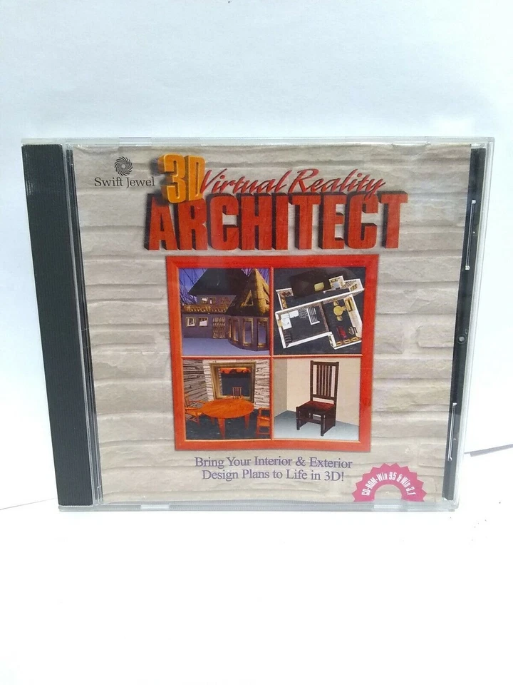 3D VIRTUAL REALITY ARCHITECT DESIGN PC CD ROM a  - Image 1 of 3