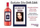 2024 étiquettes de bouteilles de vin personnalisées avec photo couleurs école logo