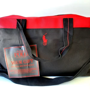 RALPH LAUREN Polo Fragrance Duffle Bag Gym Weekender Carry On Travel Strap A15 - Picture 1 of 7