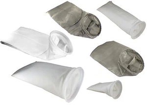 Welded Industrial Filter Sock Bags Plastic Ring Flange Water Liquid Oil WVO Fuel - Picture 1 of 4