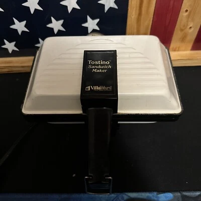 Tostito VillaWare Panini Sandwich Maker Model # 3800 White - Image 1 of 3