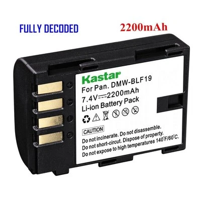 1x Batería Kastar para Panasonic Lumix DMW-BLF19 DMC-GH3 DMC-GH4 DC-GH5 Foto 1 de 4