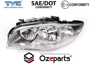 LH LHS Left Head Light Lamp Halogen For BMW 1 Series E87 2004~2007 5Door Hatch - Picture 1 of 5