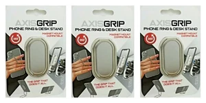 3x AXISGRIP Phone Ring & Desk Stand 360° Cell Phone Mount Magnet Comp.7973SIL - Picture 1 of 1