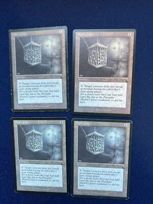MTG x4 The Dark Barl's Cage 2 Light Play, 2 Moderate Play  English 1994  4 Total - Image 1 of 2