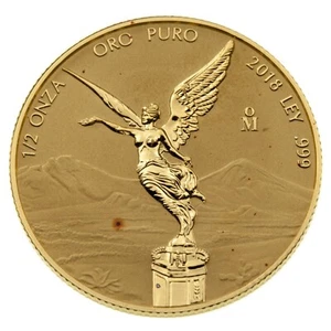 2018 1/2 Oz. .999 Fine Gold Mexico Libertad Reverse Proof Low Mintage 1000 - Picture 1 of 4