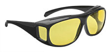 Produktbild - WEDO Überzieh Nachtsichtbrille für Brillenträger Nachtfahrbrille + Hülle Brille