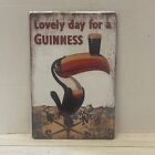 Guinness Beer Vintage Style Tin Metal Bar Sign Poster Toucan Lovely Day Irish
