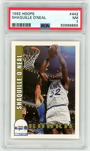 Tarjeta de novato de baloncesto Hoops Shaquille O'Neal #442 1992 - PSA 7 casi como nueva - Imagen 1 de 2