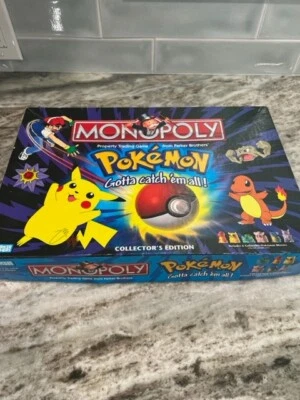 Hasbro POKEMON Vintage 1998 Collector Edition Monopoly Board Game - Image 1 of 4