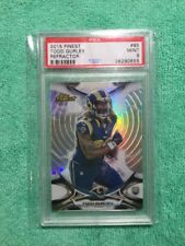 2015 TOPPS FINEST  RC REFRACTOR TODD GURLEY PSA MINT 9 