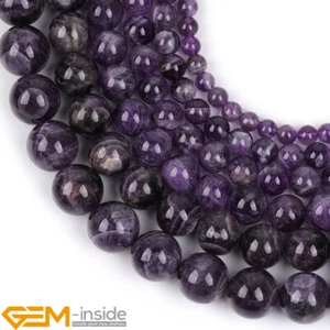 Natural Round Multicolor Amethyst Quartz Stone Beads For Jewellery Making 15" - Foto 1 di 46