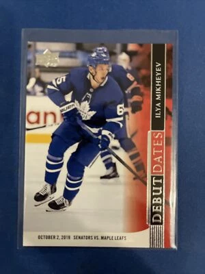 2020-21 Upper Deck Debut Dates DD-11 Ilya Mikheyev Toronto Maple Leafs - Image 1 of 2