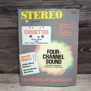 VTG Stereo Magazine Fall 1972 Four Channel Sound Cassettes Quadrophonic Dolby - Picture 1 of 2