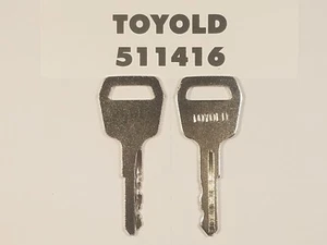 (2) Toyota Forklift Lift Keys TOYOLD Forklift Key TOYOLD Key FAST FREE SHIPPING - Picture 1 of 1