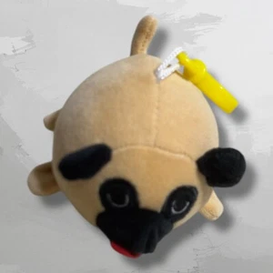 Smoochy Pals Soft Plush  Backpack Clip Keychain - Dog Pug - Picture 1 of 4