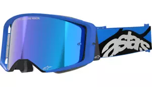 Alpinestars Supertech MX ATV MTB Off Road Race Goggles (Blue - Mirror Blue Lens) - Picture 1 of 4