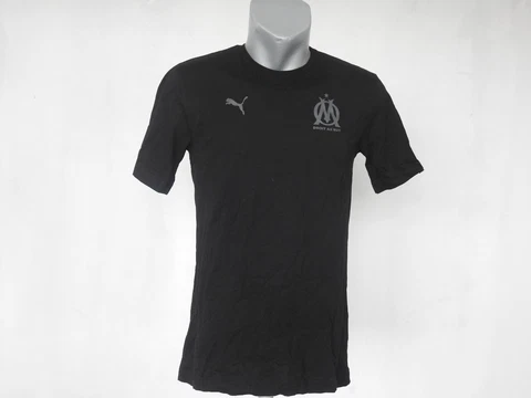 Olympique Marseille FAN Jersey PUMA Black Shirt Size M Football Soccer France Cover