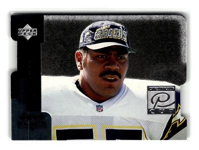 1998 Upper Deck Black Diamond #PC9 Junior Seau Premium Cut Quadruple Horizontal - Image 1 of 2