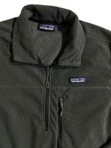 Chaqueta Patagonia Oakes Para Hombre Gris Medio Tejido Gofre Cremallera Completa Exterior Vellón - Imagen 1 de 8