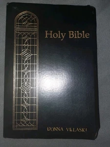 Holy Bible Giant Print King James Version Red Letter Nelson Regency 881C 1990 - Picture 1 of 7