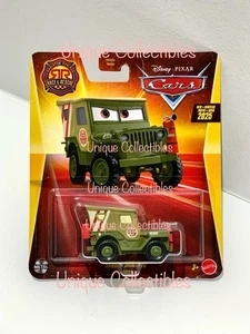 Disney Cars Radiator Springs Race & Rescue Sarge Diecast Toy Car New - Picture 1 of 2