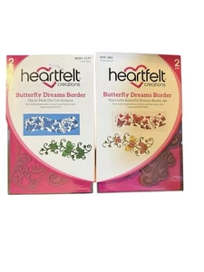Heartfelt Creations "Butterfly Dreams Border" Cling Stamp And Die Set - Bild 1 von 2