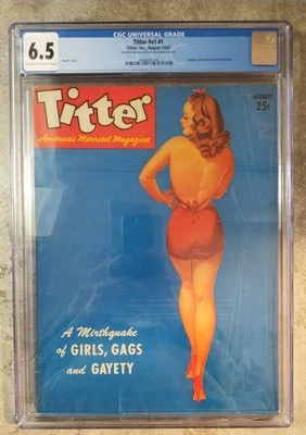 RARO PULP Titter V1 #1 (1943) - CGC 6.5 - La copia CGC más alta  Foto 1 de 2