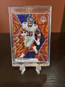 2020 Panini Mosaic Orange Reactive Prizm Saquon Barkley New York Giants #150 - Picture 1 of 2