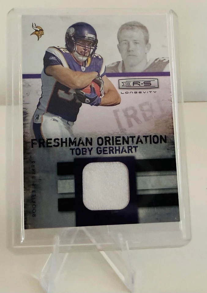 Toby Gerhart 2010 Rookies Stars Longevity Freshman Jerseys 175/249 #22 Vikings - Image 1 of 2