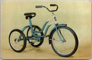 1950s Tricycle Advertising Postcard GEARCYCLE "Gear Driven (Like an Automobile)" - Picture 1 of 2