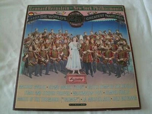 Leonard Bernstein The World's 25 Greatest Marches DOUBLE VINYL LP ALBUM 1981 - Picture 1 of 2