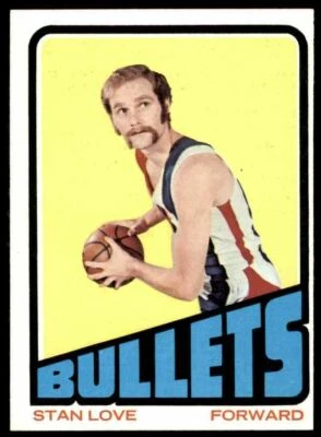 1972-73 Topps Nm-Super Nice Stan Love-Make Offer 8 Baltimore Bullets #2 - Image 1 of 2