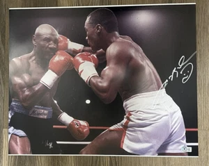 Autographed Sugar Ray Leonard Signed 16x20 Photo Boxing Beckett Holo Authentic - Picture 1 of 3