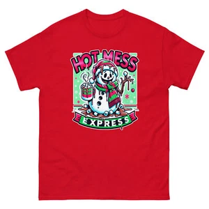Hot Mess Express Christmas Xmas Funny T-Shirt - Picture 1 of 5
