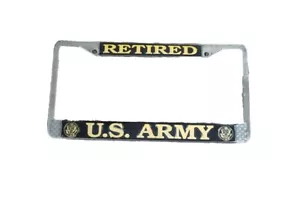 Marco de matrícula de metal de alta resistencia retirado del ejército de Estados Unidos de colección - Imagen 1 de 11