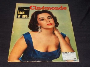 1956 OCTOBER 25 CINEMONDE MAGAZINE - LIZ TAYLOR COVER - E 24852 - Imagen 1 de 3