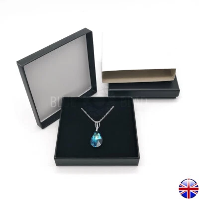 High Quality  Jewellery Box Pendant Necklace Earrings Set Xmas Love Gift Medium - Image 1 of 3